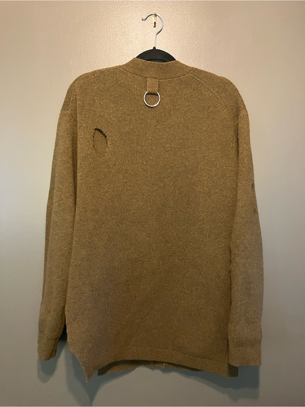 $575 Tibi Soft Lambswool Distressed Cardigan size medium - Picture 12 of 13